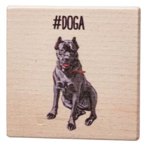 Dřevěný podtácek - Doga