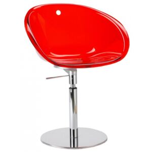 PEDRALI - Židle GLISS 951 DS - transparentní červená