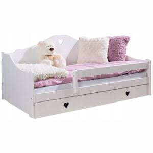 Via-nábytek Dětská bílá postel Adéla s šuplíkem Rozměry: 90 x 200, Povrchová úprava postele: Bílá
