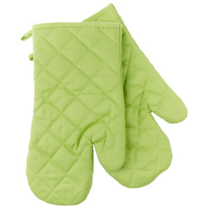 Kuchyňské bavlněné rukavice chňapky MULTICOLOR zelená, 100% bavlna 18x30 cm Essex