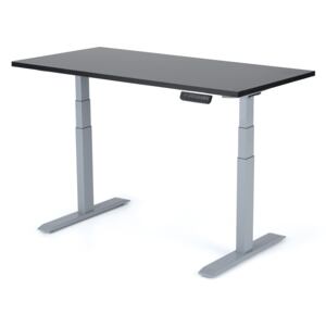Výškově stavitelný ergonomický stůl Liftor Stolová deska 138 x 65 x 2,5cm, černý dekor U999