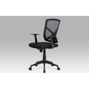 Kancelářská židle KA-H102 BK látka a síťovina černá