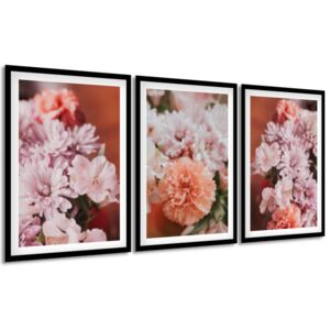 Gario Obraz v rámu Kvetoucí podzimní květiny Rozměry (š x v): 135 x 63 cm, Barva rámu: Bílá