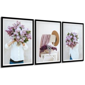 Gario Obraz v rámu Nádherné květy Rozměry (š x v): 135 x 63 cm, Barva rámu: Bílá