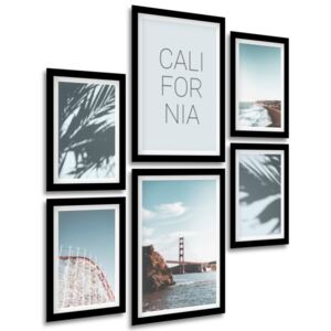 Gario Obraz v rámu Pláže v Californii Barva rámu: Bílá