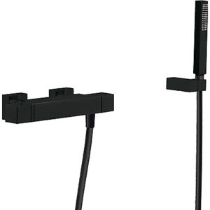 TRES - Termostatická sprchová baterieRuční sprcha s nastavitelným držákem, proti usaz. vod. kamene. Flexi hadice SATIN. (007164039NM)