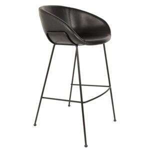 Černá barová židle ZUIVER FESTON 76 cm