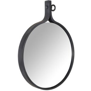 Černé závěsné zrcadlo DUTCHBONE ATTRACTIF 58 cm