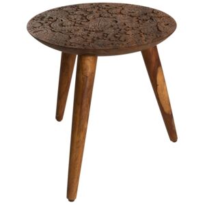 Hnědý odkládací stolek DUTCHBONE BY HAND M O 35 cm