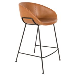 Hnědá barová židle ZUIVER FESTON 65 cm