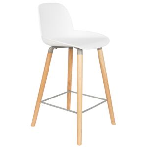 Bílá barová židle ZUIVER ALBERT KUIP 65 cm