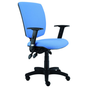 Kancelářská židle Matrix [Suedine 2, područky P24, kolečka 50 mm na tvrdý povrch, hliníkový leštěný, synchro]