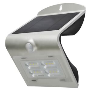 Venkovní solární LED osvětlení s čidlem 2W stříbrná 08425L