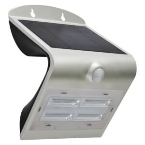 Venkovní solární LED osvětlení s čidlem 3,2W stříbrná 08428L
