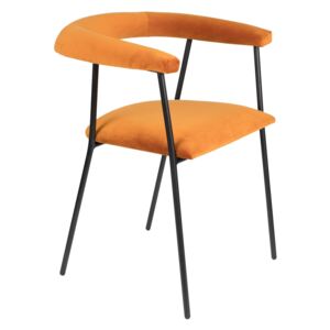 Světle oranžová jídelní židle DUTCHBONE Haily