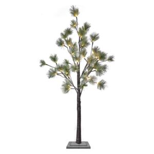 LED strom (borovice), 3×AA, teplá bílá, časovač