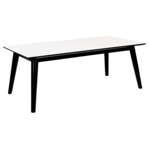 Konferenční stolek Nordic Living Halden, černá/bílá