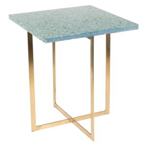 Zelený stolek ZUIVER LUIGI SQUARE 40 x 40 cm