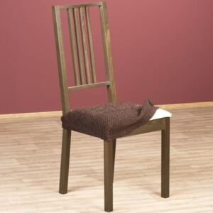 Luxusní multielastické potahy ZAFIRO čokoládové židle 2 ks 40 x 40 cm