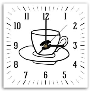 Nástěnné hodiny CARO Coffee 2 40x40 cm