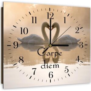 Nástěnné hodiny CARO Carpe Diem 2 30x30 cm