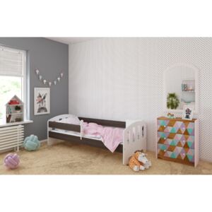 BabyBeds Dětská postel FIFI Velikost postele: 160x80 cm, Barevné provedení: Ořech, Úložný prostor: Ne, bez úložného prostoru