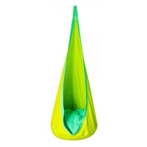 Závěsná houpačka pro děti zelená / žlutá