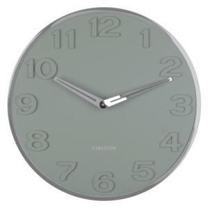 Nástěnné hodiny New Original Numbers 30 cm Karlsson (barva-šedozelená)