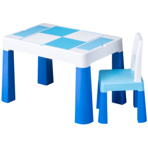 TEGA Dětská sada stoleček a židlička Multifun blue