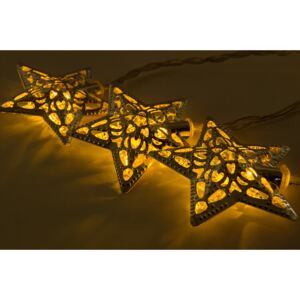 DecoLED LED světelný řetěz - 7 m, hvězdičky