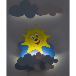DoDo Dětská LED lampička - Sluníčko s mráčky