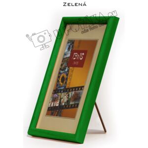 Fotorámeček 9x13 dřevěný CODEX zaoblený - různé barvy Barva: Zelená