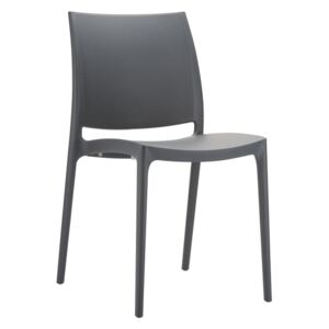 Plastová židle May (SET 4 ks) Barva Šedá