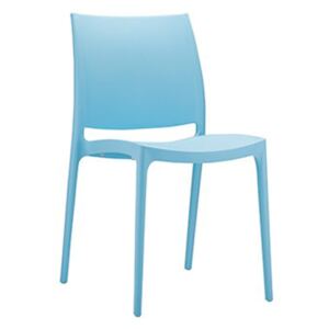 Plastová židle May (SET 4 ks) Barva Modrá