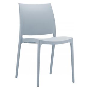 Plastová židle May (SET 4 ks) Barva Světle šedá