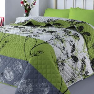 XPOSE® Přehoz na postel GALINA - zelený 220x240 cm