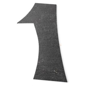 Gutta číslice břidlicová - velká číslice 1 tmavě šedá