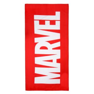 Ručník - osuška Marvel: Logo (90 x 180 cm) červená polyester 250 g