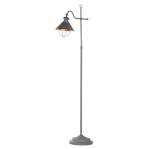 Stojací lampa Florence 1x60W E27 šedá - WOFI