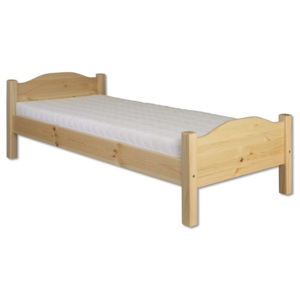 Dřevěná postel 80x200 cm s možností výběru moření typ KL128 KN095