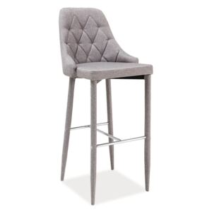 Barová židle TRIX H-1 šedý materiál