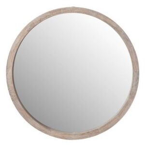 Kulaté dřevěné nástěnné zrcadlo Round S - Ø35*5cm
