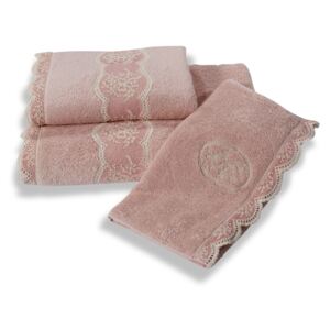 Malý ručník BUKET 32x50 cm Starorůžová, 580 gr / m², Česaná prémiová bavlna 100%