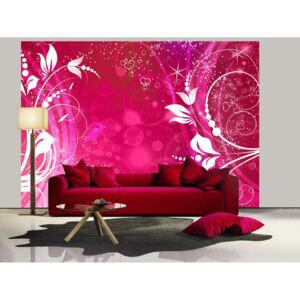 Tapeta magické ornamenty - růžová (150x105 cm) - Murando DeLuxe