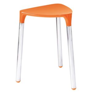 Gedy YANNIS koupelnová stolička 37x43,5x32,3 cm, oranžová 217267