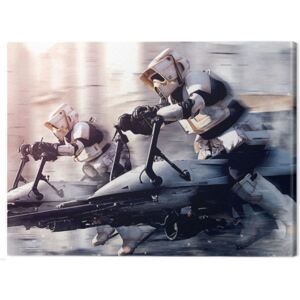 Obraz na plátně Star Wars: The Mandalorian - Troopers, (60 x 80 cm)