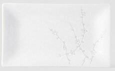 MIJ White Blossom Čtvercový Talíř 33 x 19 cm MIJC2460