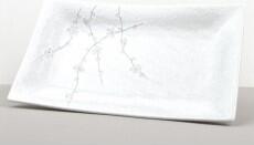 MIJ White Blossom Čtvercový Talíř 33 x 19 cm MIJC2460