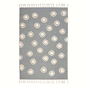 Livone Dětský koberec Malé kroužky barva: šedá-přírodní, rozměr: 120 x 180 cm