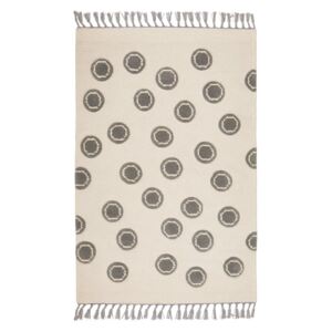 Livone Dětský koberec Malé kroužky barva: přírodní-šedá, rozměr: 120 x 180 cm